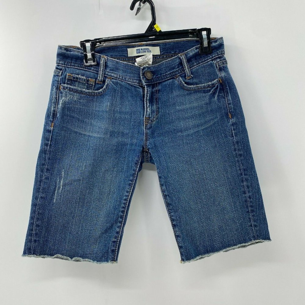 GAP Blue Jean Shorts Distressed Cut-Off Style